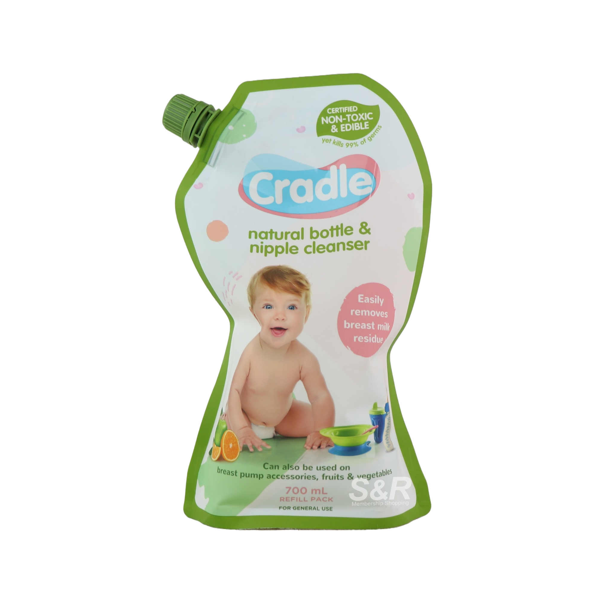 Cradle Natural Bottle And Nipple Cleanser 700mL